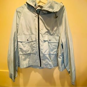 Zara light weight cropped oversized windbreaker XS